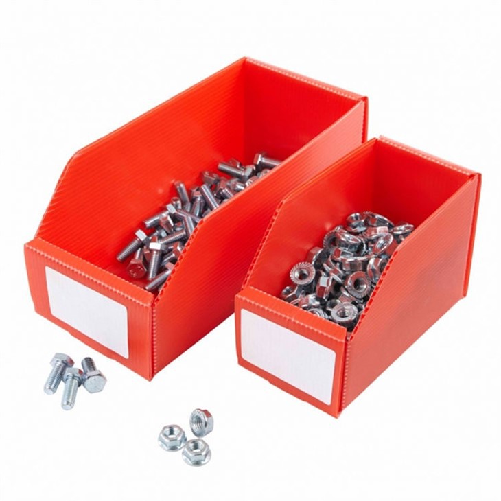Bacs empilables en plastique ondulé