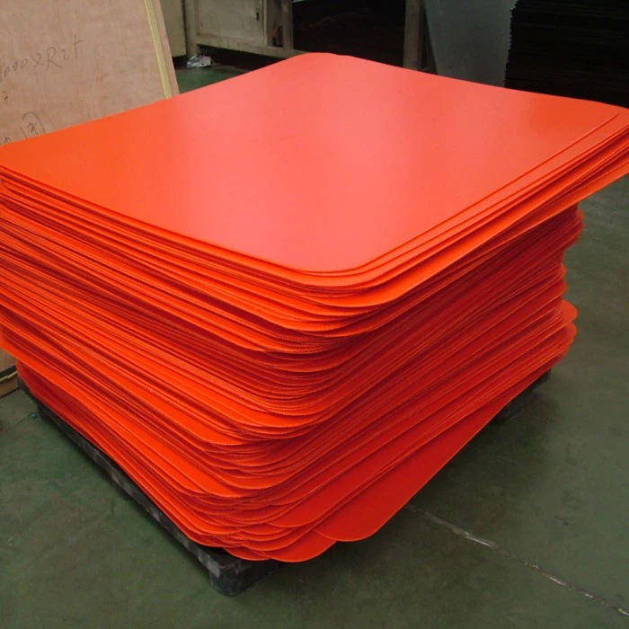 Feuille de séparation de protection en plastique ondulé