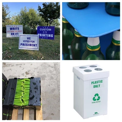 Applications des feuilles de plastique ondulées (feuilles creuses PP)