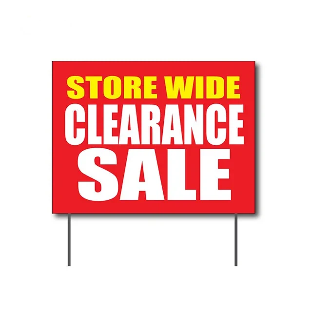 Promotion Plastic Yard Signs best
