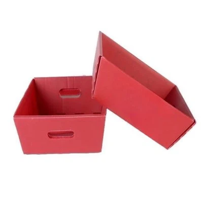 Boîte de rangement pliable en plastique ondulé multifonction PP